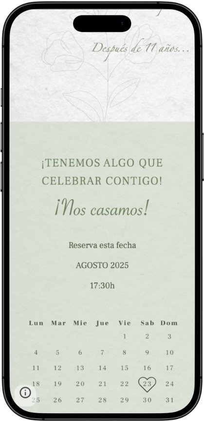 Diseño Canvas de una web de boda personalizada